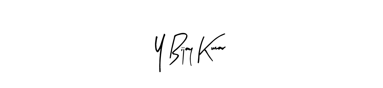 Use a signature maker to create a handwritten signature online. With this signature software, you can design (Arty Signature) your own signature for name Y Bijay Kumar. Y Bijay Kumar signature style 8 images and pictures png