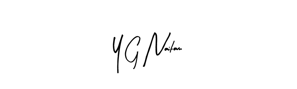 How to make Y G Naitam name signature. Use Arty Signature style for creating short signs online. This is the latest handwritten sign. Y G Naitam signature style 8 images and pictures png