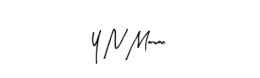 Design your own signature with our free online signature maker. With this signature software, you can create a handwritten (Arty Signature) signature for name Y N Manwae. Y N Manwae signature style 8 images and pictures png