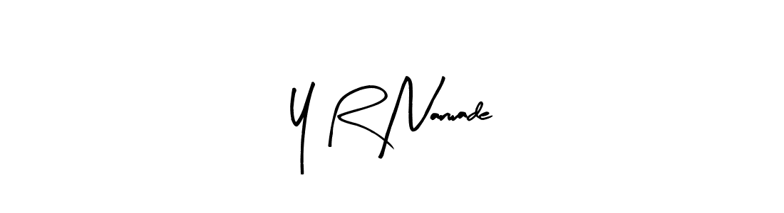 The best way (Arty Signature) to make a short signature is to pick only two or three words in your name. The name Y R Narwade include a total of six letters. For converting this name. Y R Narwade signature style 8 images and pictures png