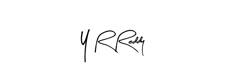Make a beautiful signature design for name Y R Reddy. With this signature (Arty Signature) style, you can create a handwritten signature for free. Y R Reddy signature style 8 images and pictures png