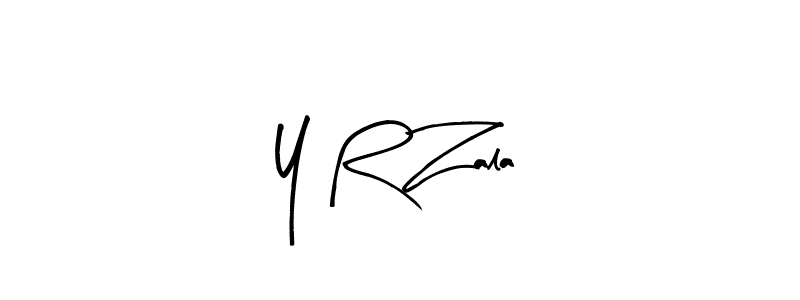 Make a beautiful signature design for name Y R Zala. Use this online signature maker to create a handwritten signature for free. Y R Zala signature style 8 images and pictures png