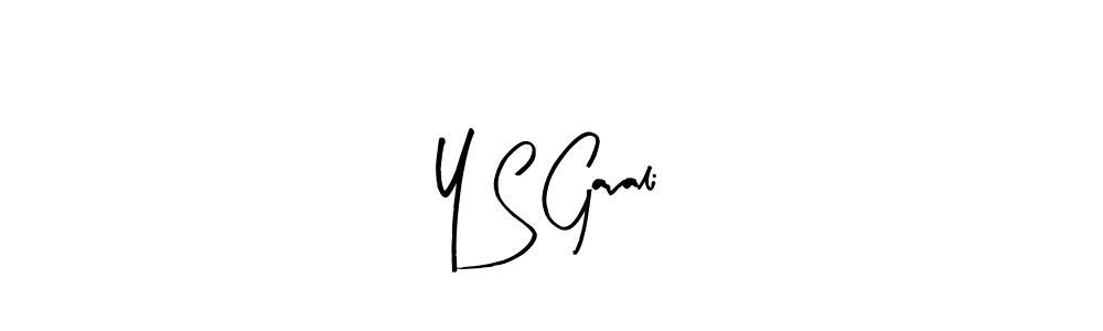 How to make Y S Gavali name signature. Use Arty Signature style for creating short signs online. This is the latest handwritten sign. Y S Gavali signature style 8 images and pictures png