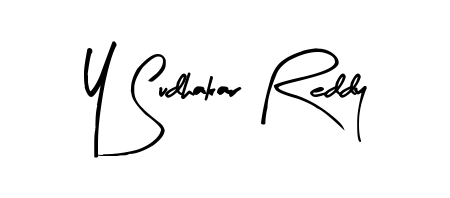 Looking for an artistic signature for Y Sudhakar Reddy? The Arty Signature calligraphy style gives a sophisticated flow suitable for business cards and emails. Y Sudhakar Reddy signature style 8 images and pictures png