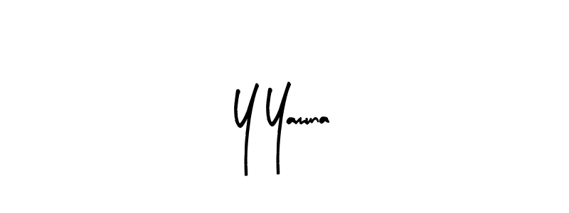 Y Yamuna stylish signature style. Best Handwritten Sign (Arty Signature) for my name. Handwritten Signature Collection Ideas for my name Y Yamuna. Y Yamuna signature style 8 images and pictures png