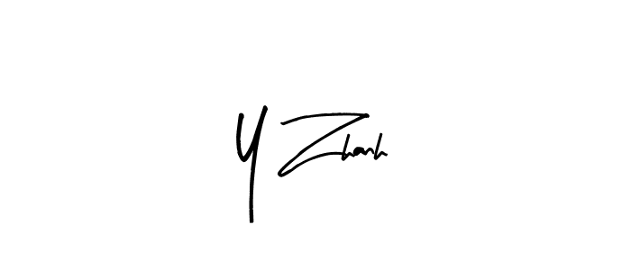 The best way (Arty Signature) to make a short signature is to pick only two or three words in your name. The name Y Zhanh include a total of six letters. For converting this name. Y Zhanh signature style 8 images and pictures png