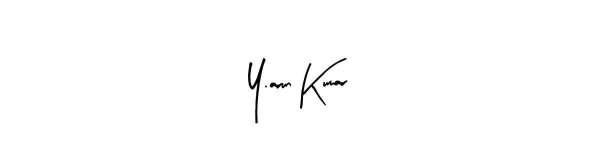 This is the best signature style for the Y.arun Kumar name. Also you like these signature font (Arty Signature). Mix name signature. Y.arun Kumar signature style 8 images and pictures png