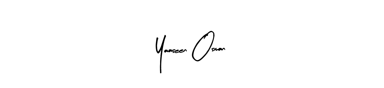 How to make Yaaseen Osman name signature. Use Arty Signature style for creating short signs online. This is the latest handwritten sign. Yaaseen Osman signature style 8 images and pictures png