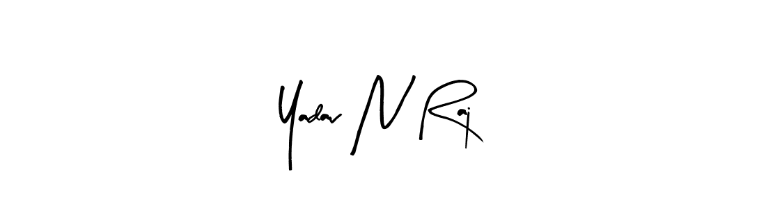 Use a signature maker to create a handwritten signature online. With this signature software, you can design (Arty Signature) your own signature for name Yadav N Raj. Yadav N Raj signature style 8 images and pictures png