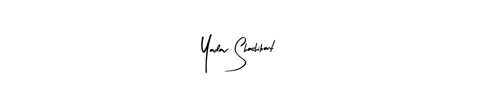 How to make Yadav Shashikant name signature. Use Arty Signature style for creating short signs online. This is the latest handwritten sign. Yadav Shashikant signature style 8 images and pictures png