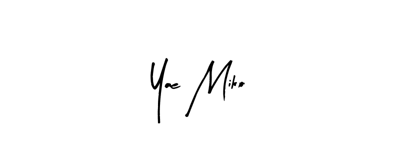 Design your own signature with our free online signature maker. With this signature software, you can create a handwritten (Arty Signature) signature for name Yae Miko. Yae Miko signature style 8 images and pictures png