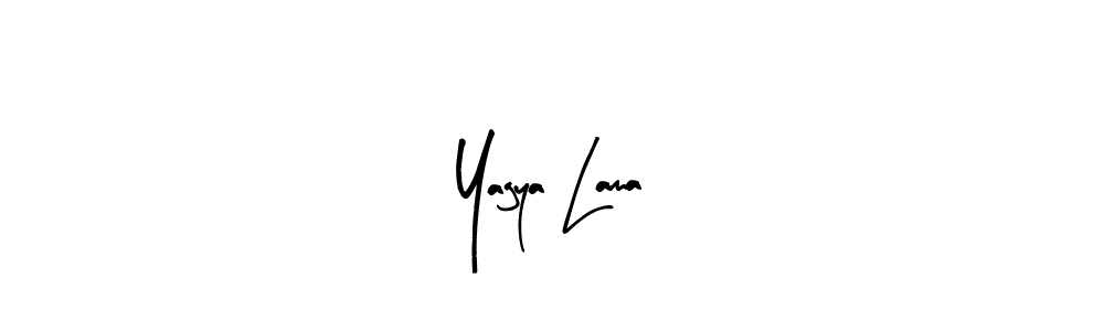 Similarly Arty Signature is the best handwritten signature design. Signature creator online .You can use it as an online autograph creator for name Yagya Lama. Yagya Lama signature style 8 images and pictures png