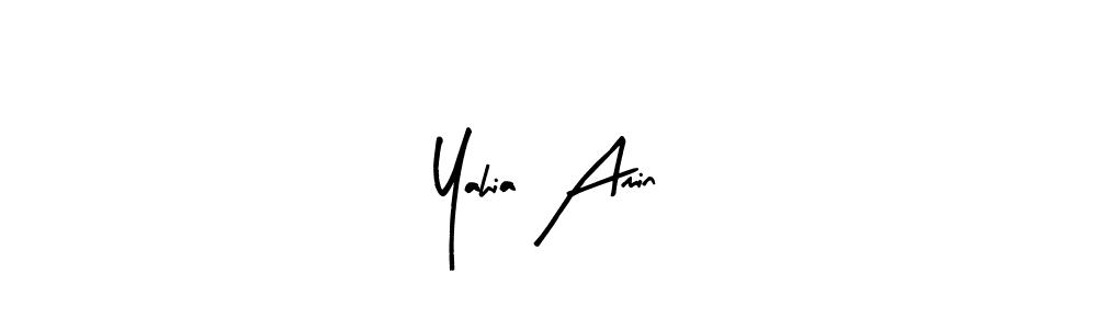 How to make Yahia Amin signature? Arty Signature is a professional autograph style. Create handwritten signature for Yahia Amin name. Yahia Amin signature style 8 images and pictures png