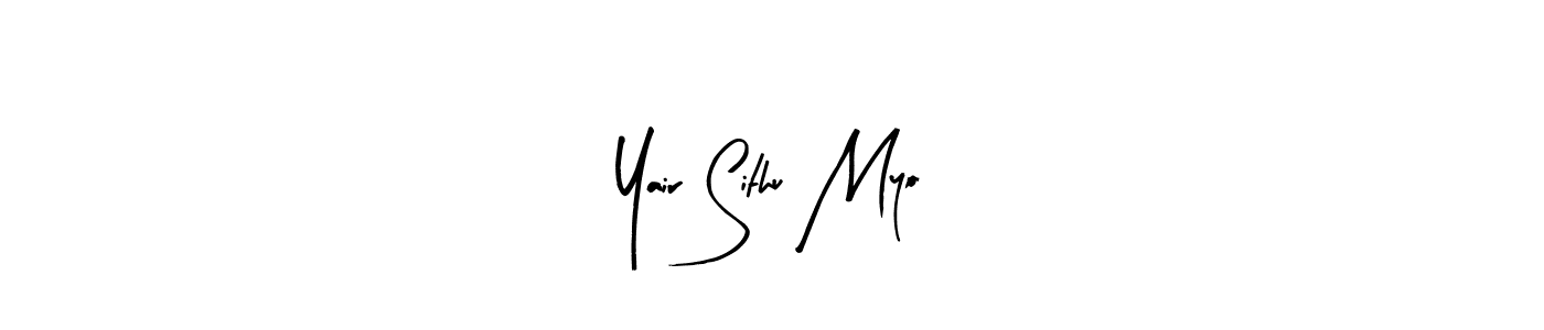 Yair Sithu Myo stylish signature style. Best Handwritten Sign (Arty Signature) for my name. Handwritten Signature Collection Ideas for my name Yair Sithu Myo. Yair Sithu Myo signature style 8 images and pictures png