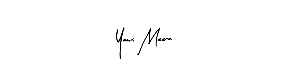 Use a signature maker to create a handwritten signature online. With this signature software, you can design (Arty Signature) your own signature for name Yamini Meena. Yamini Meena signature style 8 images and pictures png