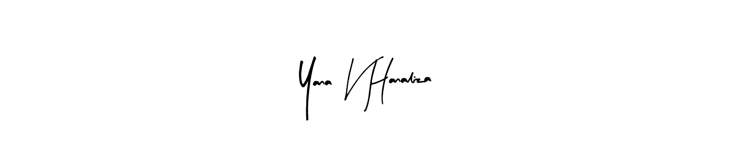 Yana V Hanaliza stylish signature style. Best Handwritten Sign (Arty Signature) for my name. Handwritten Signature Collection Ideas for my name Yana V Hanaliza. Yana V Hanaliza signature style 8 images and pictures png