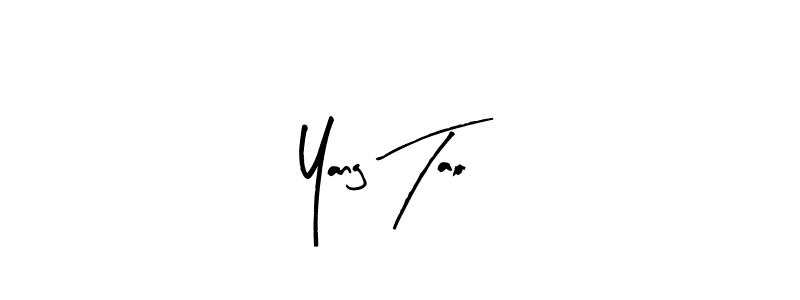 Use a signature maker to create a handwritten signature online. With this signature software, you can design (Arty Signature) your own signature for name Yang Tao. Yang Tao signature style 8 images and pictures png