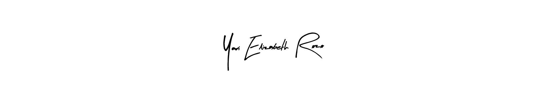 Use a signature maker to create a handwritten signature online. With this signature software, you can design (Arty Signature) your own signature for name Yari Elizabeth Rozo. Yari Elizabeth Rozo signature style 8 images and pictures png