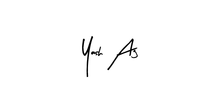 Create a beautiful signature design for name Yash Ag. With this signature (Arty Signature) fonts, you can make a handwritten signature for free. Yash Ag signature style 8 images and pictures png