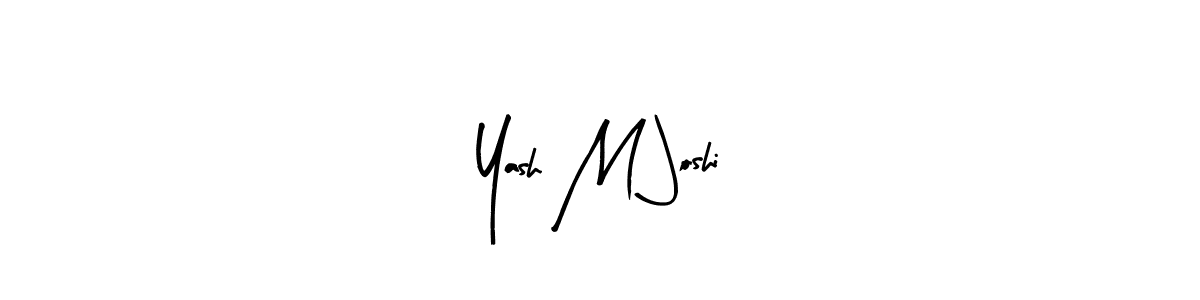 Make a beautiful signature design for name Yash M Joshi. With this signature (Arty Signature) style, you can create a handwritten signature for free. Yash M Joshi signature style 8 images and pictures png
