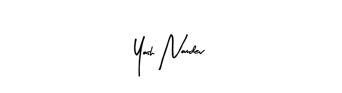 The best way (Arty Signature) to make a short signature is to pick only two or three words in your name. The name Yash Namdev include a total of six letters. For converting this name. Yash Namdev signature style 8 images and pictures png