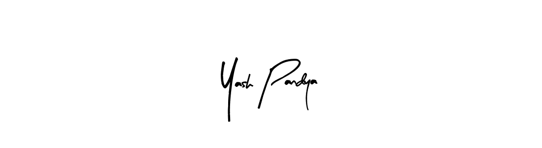 Yash Pandya stylish signature style. Best Handwritten Sign (Arty Signature) for my name. Handwritten Signature Collection Ideas for my name Yash Pandya. Yash Pandya signature style 8 images and pictures png