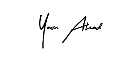 Enhance your business communications with Yasin Ahmad signature in Arty Signature lettering. Clean, modern, and universally compatible. Yasin Ahmad signature style 8 images and pictures png