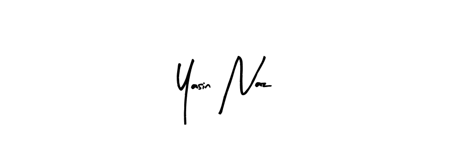Yasin Naz stylish signature style. Best Handwritten Sign (Arty Signature) for my name. Handwritten Signature Collection Ideas for my name Yasin Naz. Yasin Naz signature style 8 images and pictures png