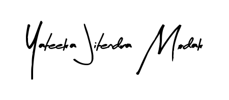 It looks like you need a new signature style for name Yateeka Jitendra Modak. Design unique handwritten (Arty Signature) signature with our free signature maker in just a few clicks. Yateeka Jitendra Modak signature style 8 images and pictures png