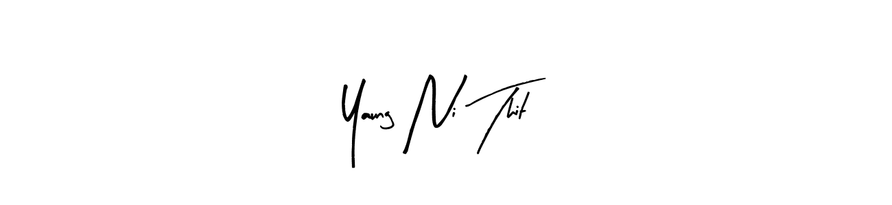 Here are the top 10 professional signature styles for the name Yaung Ni Thit. These are the best autograph styles you can use for your name. Yaung Ni Thit signature style 8 images and pictures png
