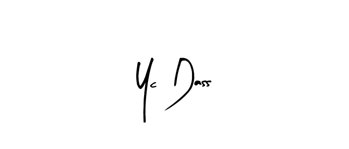 Similarly Arty Signature is the best handwritten signature design. Signature creator online .You can use it as an online autograph creator for name Yc Dass. Yc Dass signature style 8 images and pictures png