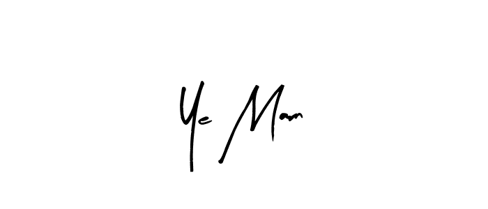 How to make Ye Marn signature? Arty Signature is a professional autograph style. Create handwritten signature for Ye Marn name. Ye Marn signature style 8 images and pictures png