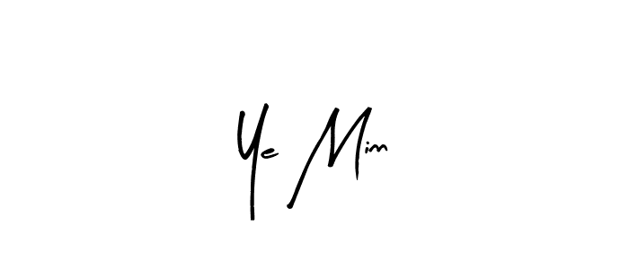 The best way (Arty Signature) to make a short signature is to pick only two or three words in your name. The name Ye Minn include a total of six letters. For converting this name. Ye Minn signature style 8 images and pictures png