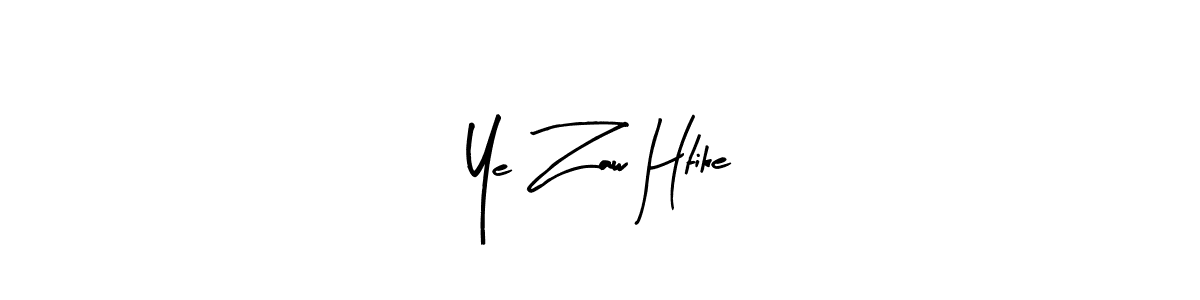 Design your own signature with our free online signature maker. With this signature software, you can create a handwritten (Arty Signature) signature for name Ye Zaw Htike. Ye Zaw Htike signature style 8 images and pictures png