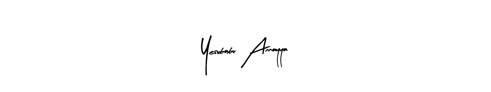 Arty Signature is a professional signature style that is perfect for those who want to add a touch of class to their signature. It is also a great choice for those who want to make their signature more unique. Get Yesubabu Annayya name to fancy signature for free. Yesubabu Annayya signature style 8 images and pictures png