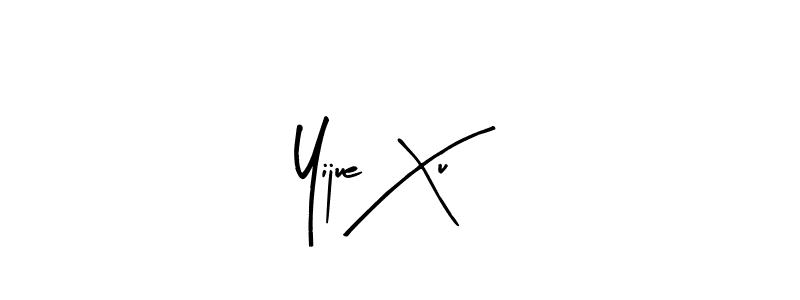 Arty Signature is a professional signature style that is perfect for those who want to add a touch of class to their signature. It is also a great choice for those who want to make their signature more unique. Get Yijue Xu name to fancy signature for free. Yijue Xu signature style 8 images and pictures png