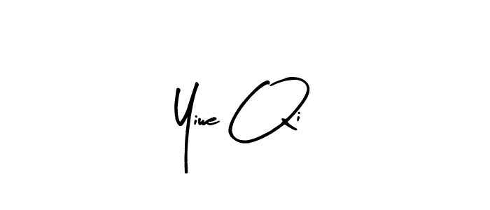 Use a signature maker to create a handwritten signature online. With this signature software, you can design (Arty Signature) your own signature for name Yiwe Qi. Yiwe Qi signature style 8 images and pictures png