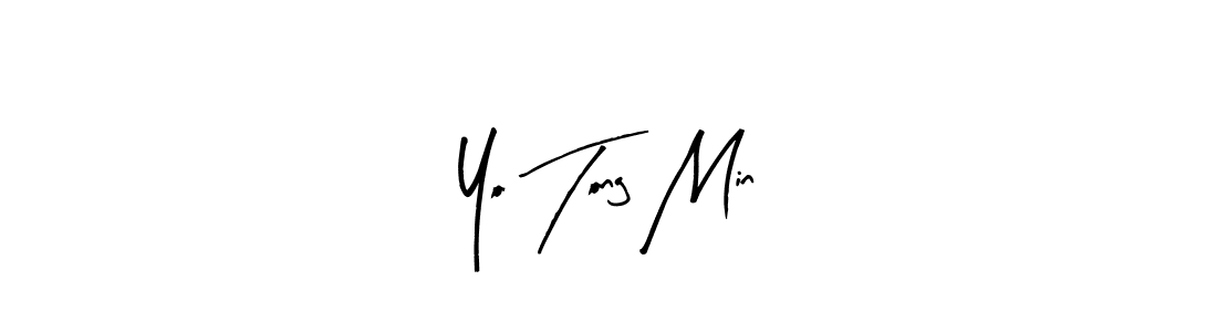 You should practise on your own different ways (Arty Signature) to write your name (Yo Tong Min) in signature. don't let someone else do it for you. Yo Tong Min signature style 8 images and pictures png