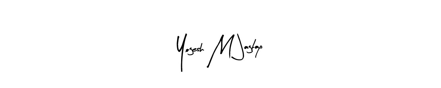 The best way (Arty Signature) to make a short signature is to pick only two or three words in your name. The name Yogesh M Jagtap include a total of six letters. For converting this name. Yogesh M Jagtap signature style 8 images and pictures png