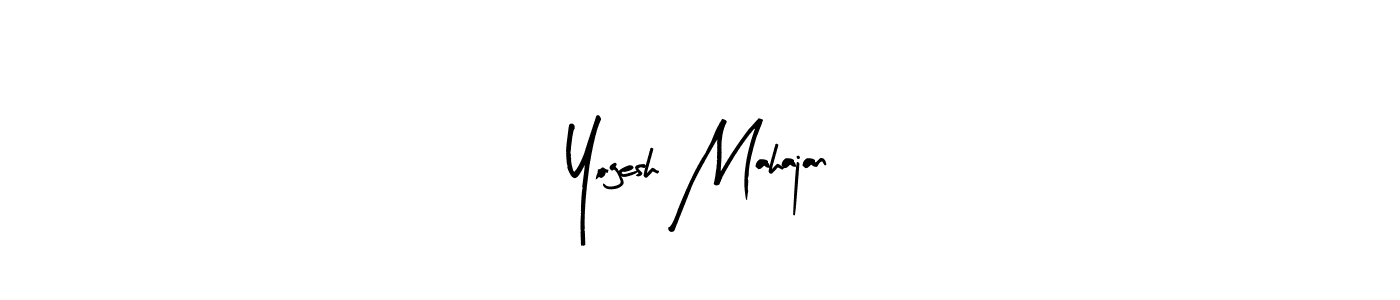 Create a beautiful signature design for name Yogesh Mahajan. With this signature (Arty Signature) fonts, you can make a handwritten signature for free. Yogesh Mahajan signature style 8 images and pictures png