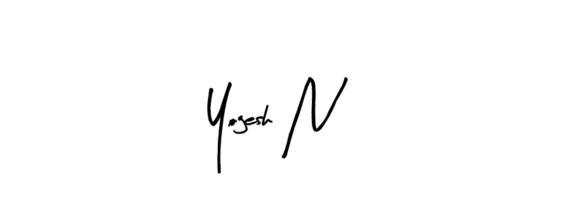 Also You can easily find your signature by using the search form. We will create Yogesh N name handwritten signature images for you free of cost using Arty Signature sign style. Yogesh N signature style 8 images and pictures png