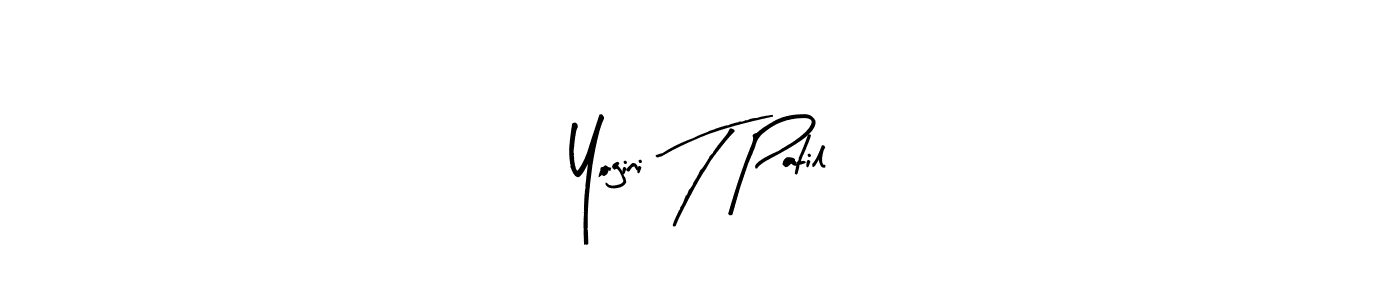 You should practise on your own different ways (Arty Signature) to write your name (Yogini T Patil) in signature. don't let someone else do it for you. Yogini T Patil signature style 8 images and pictures png