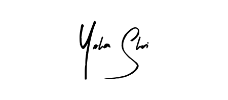 The Arty Signature typeface gives name Yoha Shri a refined look. Suitable for certificates, diplomas, and official verification. Yoha Shri signature style 8 images and pictures png