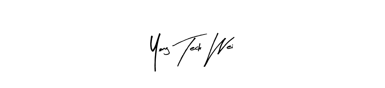Yong Teck Wei stylish signature style. Best Handwritten Sign (Arty Signature) for my name. Handwritten Signature Collection Ideas for my name Yong Teck Wei. Yong Teck Wei signature style 8 images and pictures png