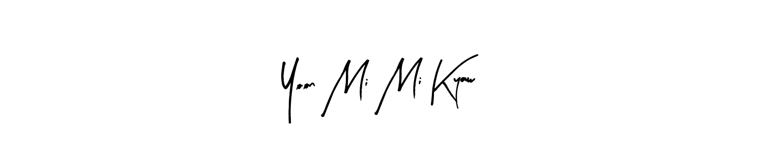 How to make Yoon Mi Mi Kyaw signature? Arty Signature is a professional autograph style. Create handwritten signature for Yoon Mi Mi Kyaw name. Yoon Mi Mi Kyaw signature style 8 images and pictures png