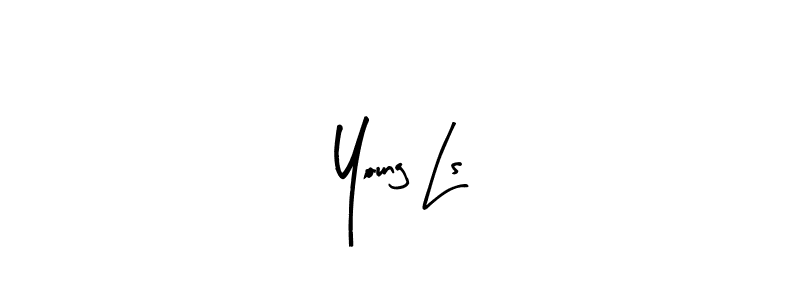 Design your own signature with our free online signature maker. With this signature software, you can create a handwritten (Arty Signature) signature for name Young Ls. Young Ls signature style 8 images and pictures png