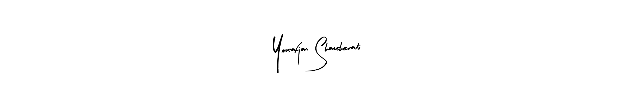 This is the best signature style for the Yousafjan Shamsherali name. Also you like these signature font (Arty Signature). Mix name signature. Yousafjan Shamsherali signature style 8 images and pictures png