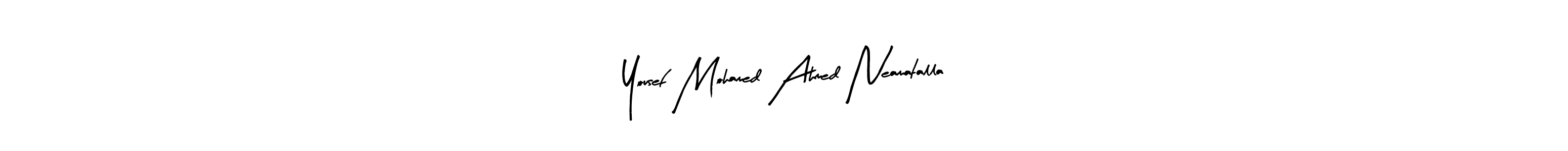 Yousef Mohamed Ahmed Neamatalla stylish signature style. Best Handwritten Sign (Arty Signature) for my name. Handwritten Signature Collection Ideas for my name Yousef Mohamed Ahmed Neamatalla. Yousef Mohamed Ahmed Neamatalla signature style 8 images and pictures png