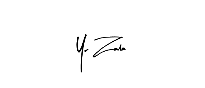 Use a signature maker to create a handwritten signature online. With this signature software, you can design (Arty Signature) your own signature for name Yr Zala. Yr Zala signature style 8 images and pictures png