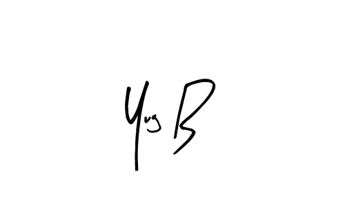 How to Draw Yug B signature style? Arty Signature is a latest design signature styles for name Yug B. Yug B signature style 8 images and pictures png